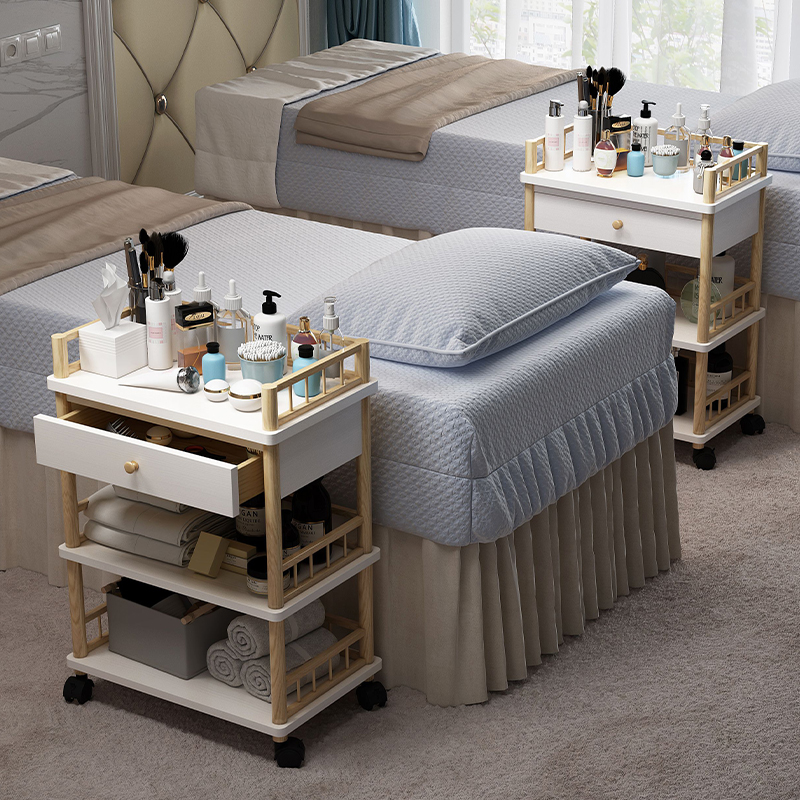 画车油画车移动油画车木制油画小推车置物架木制画柜油画工具车实