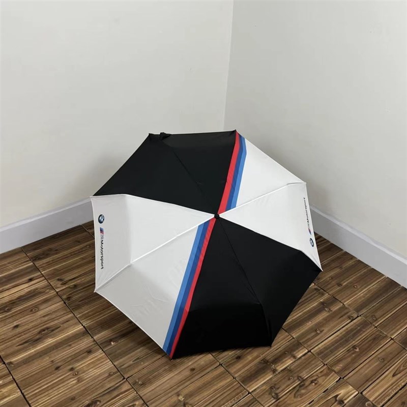 适用于宝马雨伞 4S店礼品太阳伞汽车全自动折叠长柄黑胶装饰用品
