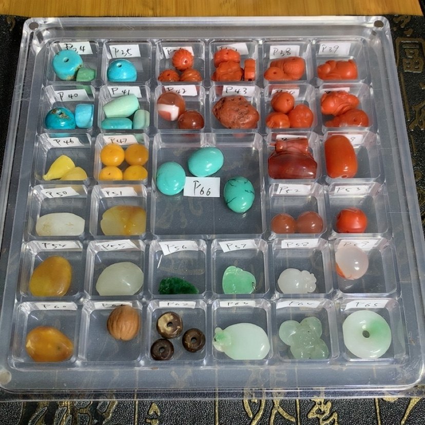 南红玛瑙绿松青金石蜜蜡橄榄核和田籽料奇石圆筒珠挂件珠串配饰