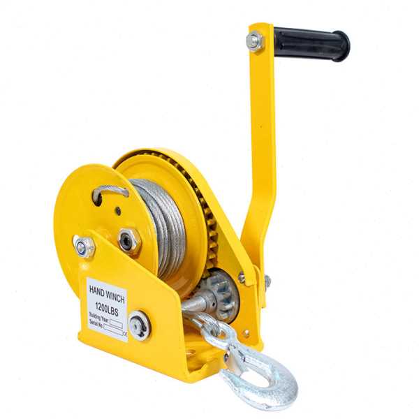 1200LBS手摇绞盘手动绞盘牵引机100公斤小起吊机手动卷扬机