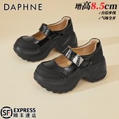 一字带乐福鞋 达芙妮厚底小个子单鞋 新款 百搭玛丽珍鞋 女鞋 2026春季