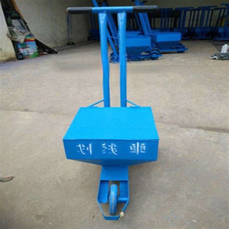 工地施工撒灰器石灰白灰r划线车道路警示线学校操场田径场地画线