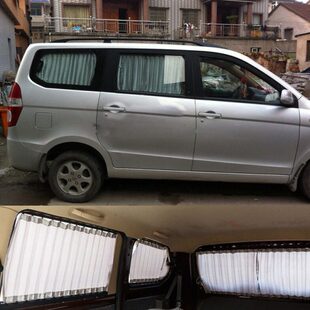 光长安之星瑞荣轨道之面包车汽车窗帘五菱宏光下上遮阳帘小康光风