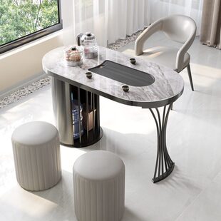 阳台家用泡茶桌现代简约功夫岩板小型茶台三件套轻奢小茶桌椅组合