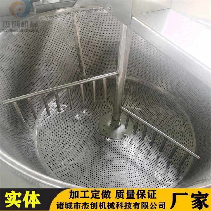 自动控温裹衣花生油炸机 带刮渣系统的油炸机器 琥珀核桃仁油炸炉