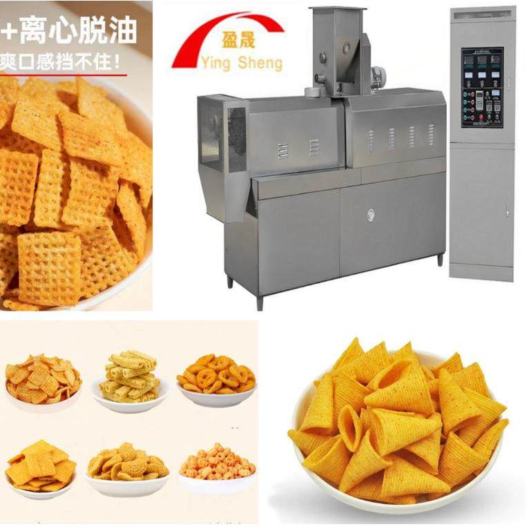 网格锅巴膨化机 休闲食品生产线 火锅零食膨化机 小型食品油炸锅