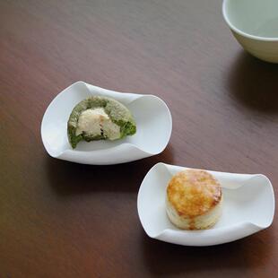 卷边碟 行丘 纯手工制茶则咖啡豆则点心碟杯托景德镇高温陶瓷