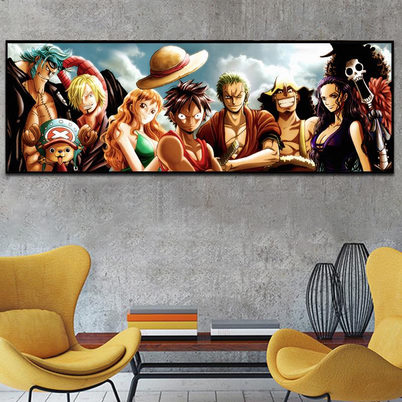 动漫钻石画满钻新款2024海贼王全家福贴钻十字绣路飞索隆卧室床头