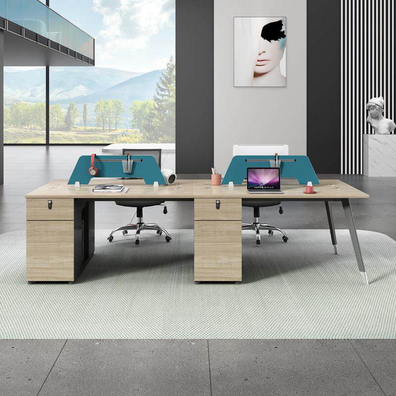 职员办公桌子办公室员工卡座4人6人工位屏风隔断财务办公桌椅组合