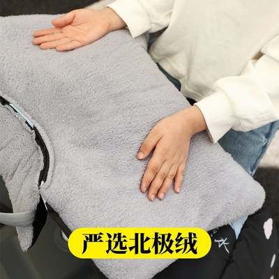 亲子【儿童后座开叉挡风被】电动车冬季挡风被加大加厚电摩通用