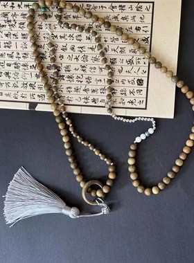 民族风斜挎珠f链新中式日常穿搭配饰国风背背链文玩饰品马面裙璎