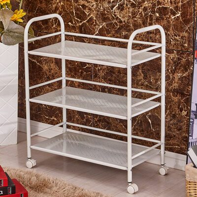 美容院理发店四层工具车推车三美化妆发车地架子置物架手推车铁艺