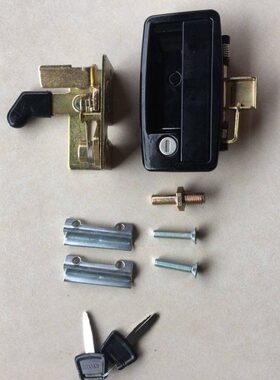 锁具挖掘机配钥匙65门锁整套新亭挖掘机茶金属黑色车门远锁具山源