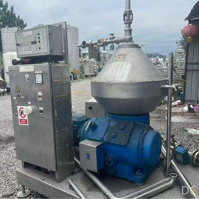 二手进口净乳分离机碟式分离机牛奶脱脂碟片离心机