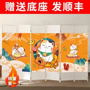 简易屏风折叠移动隔断墙卧室遮挡家用客厅现代简约办公室平风帘
