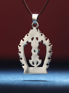 纯铜古银金刚杵吊坠配饰男女情侣挂坠装饰项N链毛衣链金刚橛毛衣