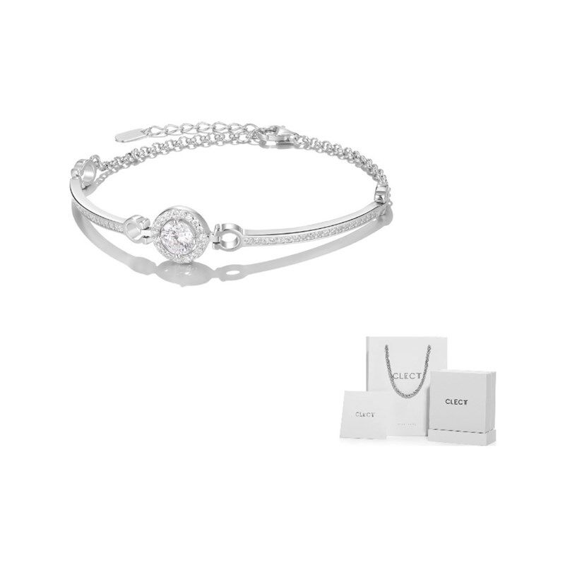 Clect小太阳k系列精致简约小太阳高级感可定制刻字S925银手链女款