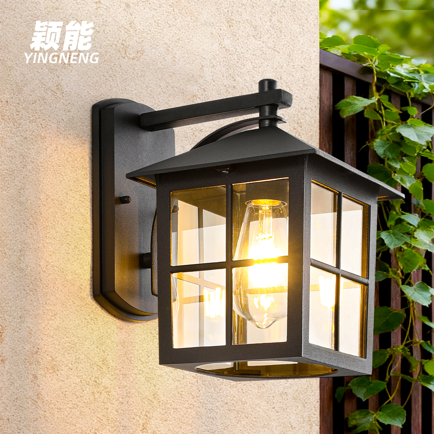 户外壁灯太阳能庭院室外防水阳台外墙墙壁花园接电款两用照明露台