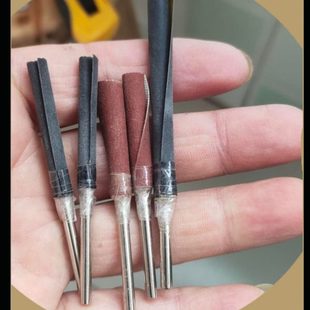 3.0锥形沙布工具打磨棒轴吊磨机配件固定接连杆 根雕砂纸夹针2.35