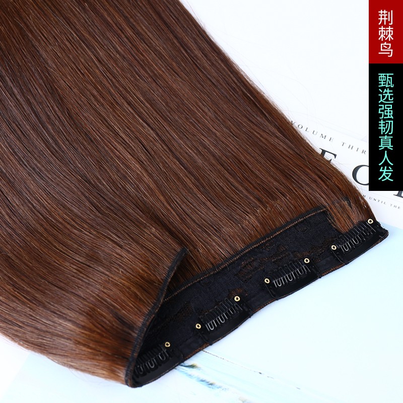 真发发片 假发片一片式接发真发假发女增加长发蓬松X隐形无痕贴片