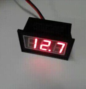 程量电压表36VV防水48V60电电动车电瓶电池12V头数字显示