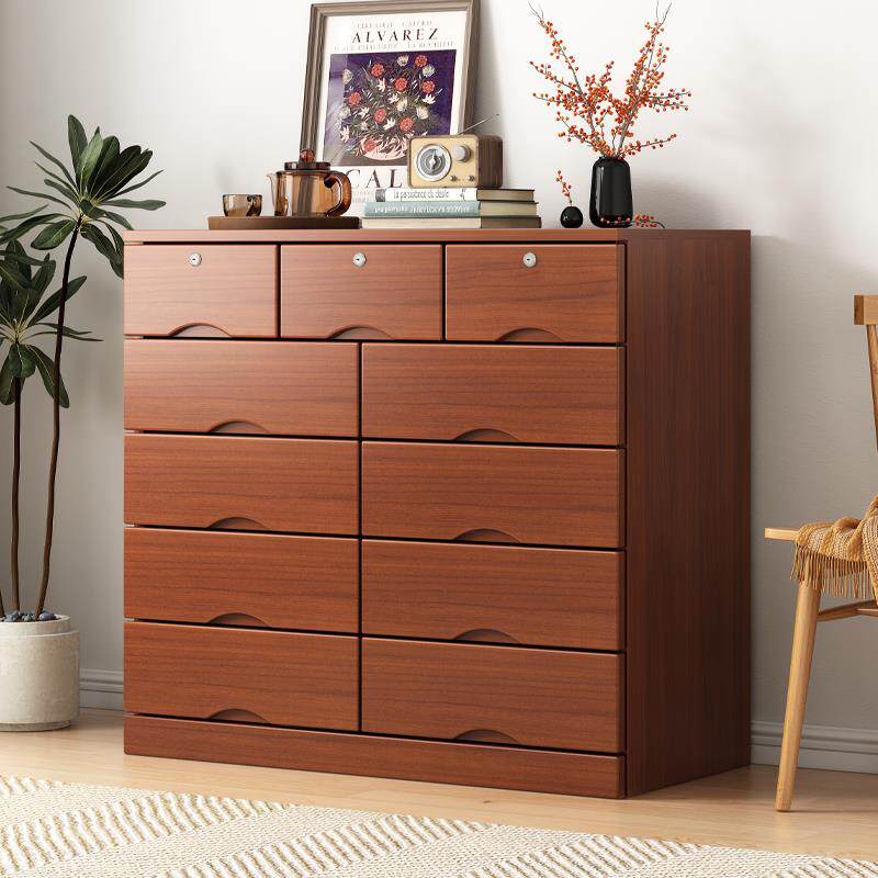 五斗柜实木斗柜简约现代收纳柜储物柜抽屉式多功能卧室柜子七斗柜