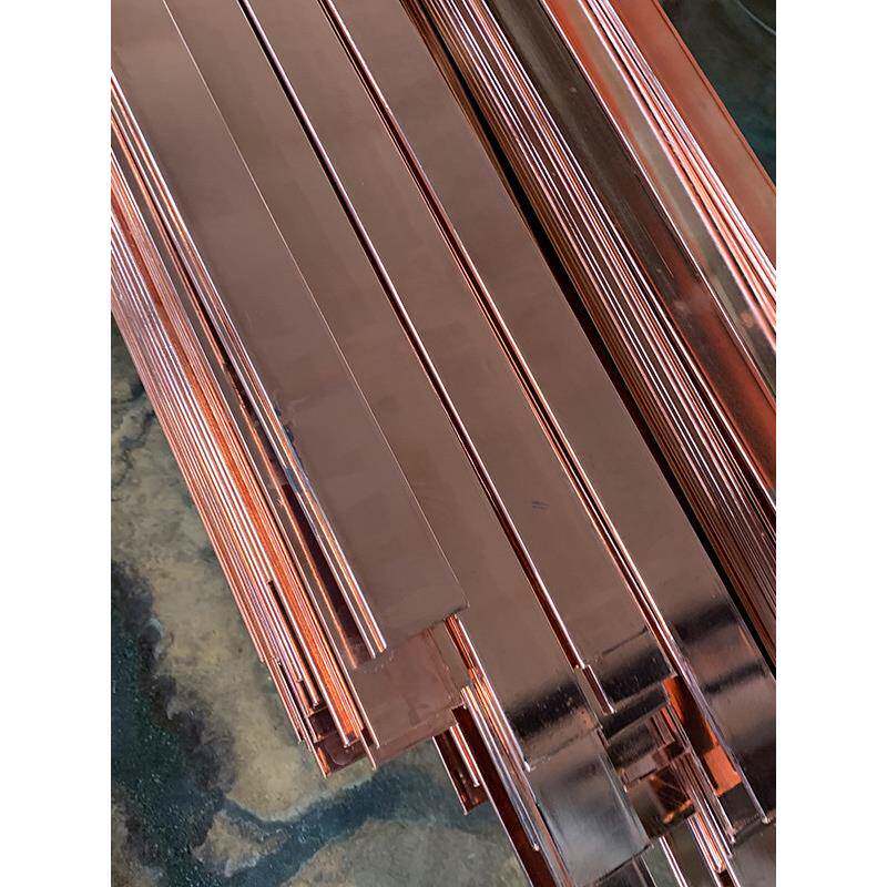 铜包钢扁钢镀铜扁钢接地材料防雷镀铜排水平接地体铜覆钢扁铁扁排