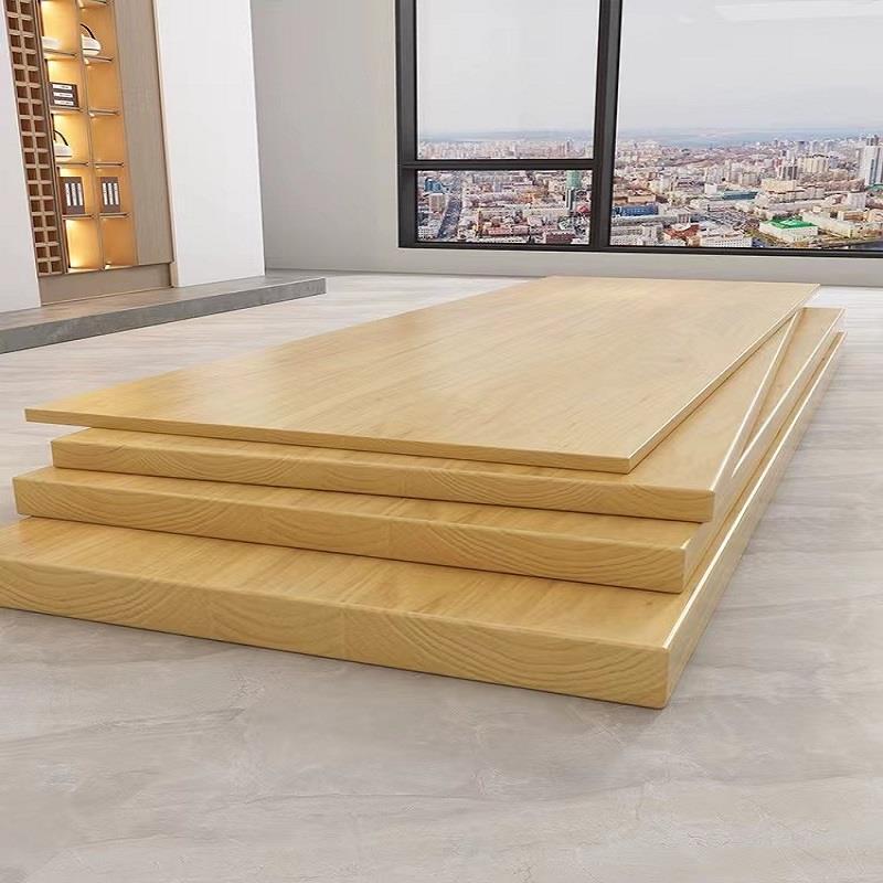 实木板桌面板桌板定制老榆木板原木松木吧台自然边飘窗板定做整张