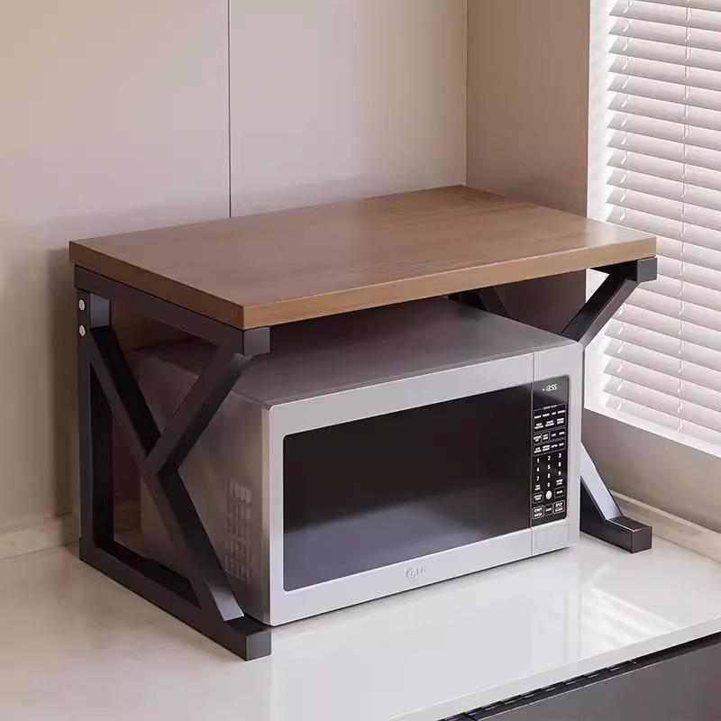 微波炉置物架厨房多功能台面烤箱架子家用电饭煲专用多层收纳支架