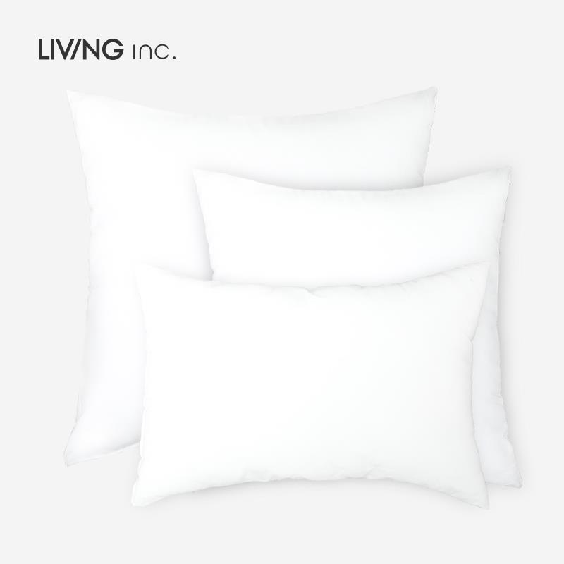 LIVING inc. 抱枕芯 白色靠垫靠枕芯正方形腰枕芯长方4550可拆洗