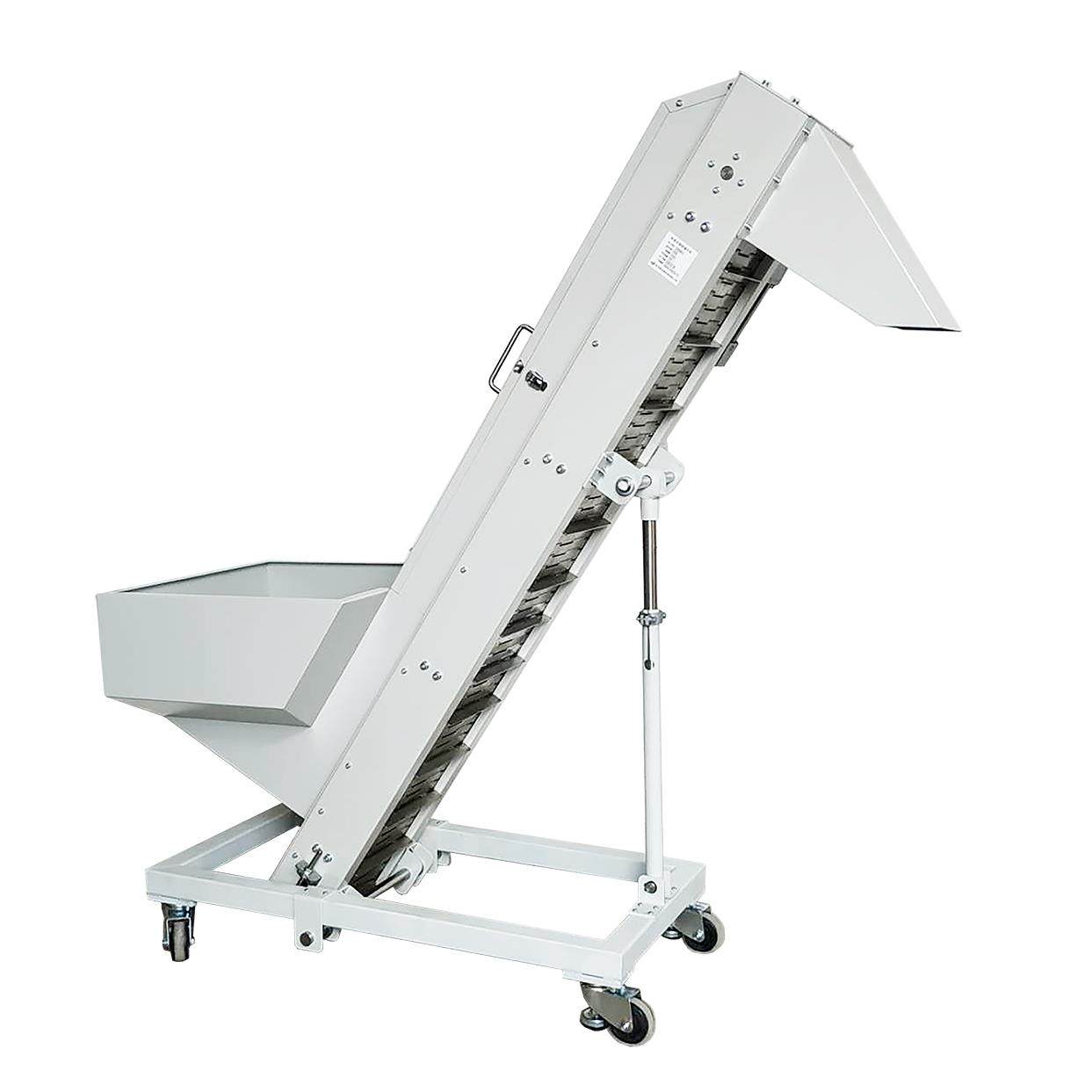 振动盘提升上料机自动理料输送机挡板输送带瓶盖颗粒仓斗式爬坡机