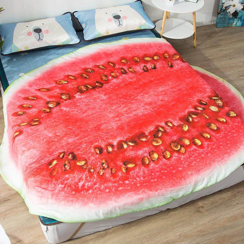 夏季网红空调被子夏季清凉被子夏季薄被子水果西瓜沙发床套毛毯新,床上用品,化纤被,淘宝优惠券,粉丝福利购,淘宝优惠卷