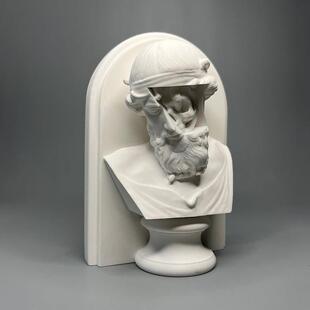 海王波塞冬潮流骷髅艺术装饰石膏像雕塑酒柜摆件简约个性家居礼物