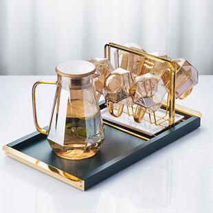 玻璃凉水壶冷水壶家用耐高温杯子套装凉开水杯扎壶大容量北欧创意