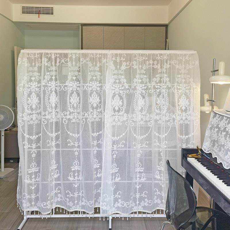 窗帘轻奢卧室客厅白纱刺绣钉珍珠隔断帘装饰更衣室门帘遮挡帘子,居家布艺,柜类遮挡帘,淘宝优惠券,粉丝福利购,淘宝优惠卷