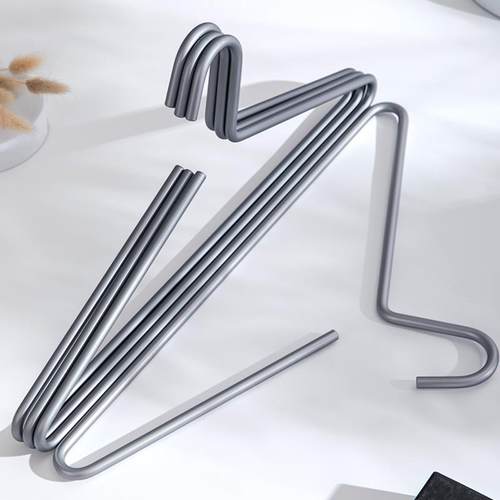 铝合金晾衣架实心挂冬天衣服挂衣架室内衣柜无痕防滑防鼓包衣撑子