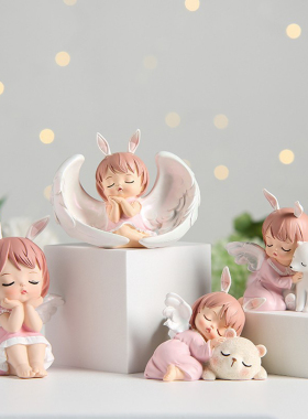 公主房间治愈系装饰品创意可爱女生卧室办公室工位桌面小摆件礼物