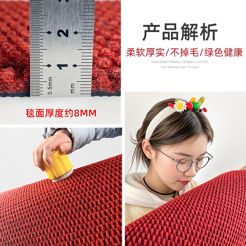 黄色入户门地垫高级感进门门垫门外脚垫家用门口进户门室外地毯