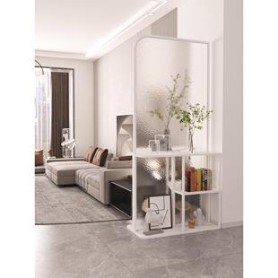 现代简约入户正对门双面玄关柜客厅置物架可移动屏风新型玻璃隔断