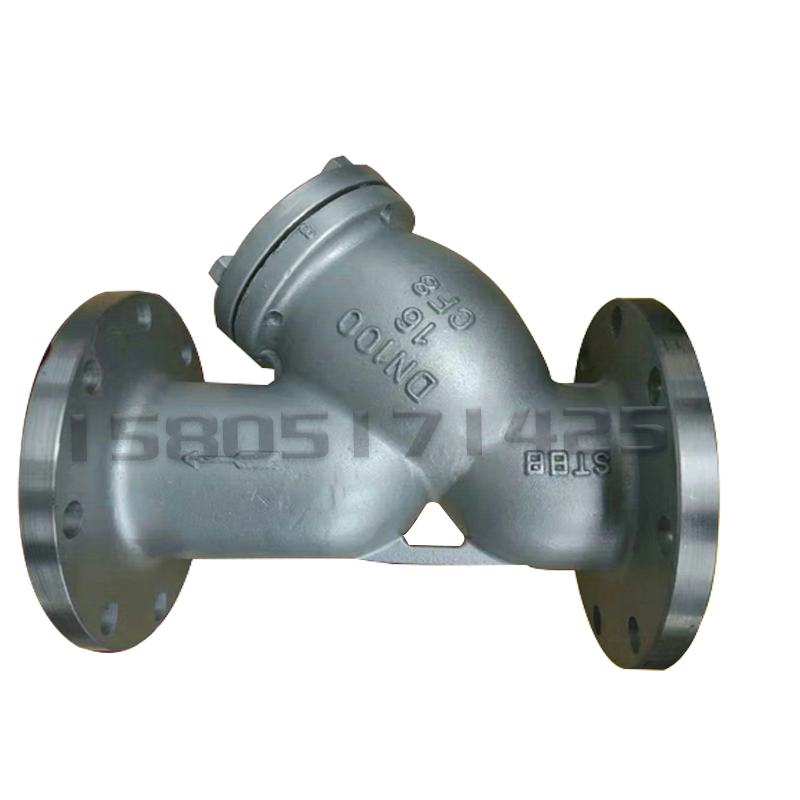 GL41-16铸钢Y型法兰过滤器 DN 40 50 65 80 100 125 150 200 250