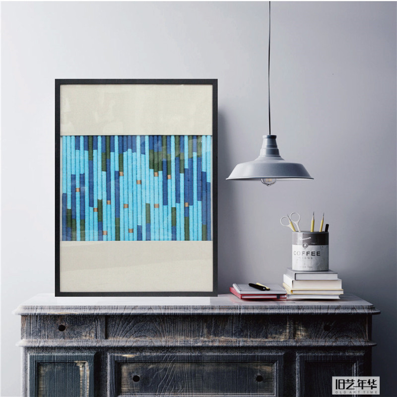 小清新创意布艺装饰画柠檬黄彩色实物画酒店家装背景墙配饰工艺画