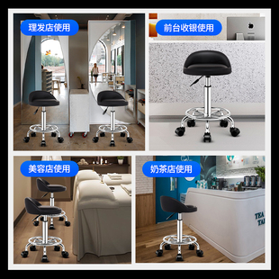 吧台椅升降高脚凳美容凳子家用转椅吧凳理发椅子靠背吧椅旋转圆凳