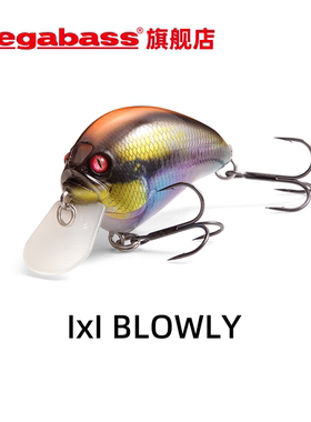 Megabass IxI BLOWLY路亚饵 音爆冲击摇滚浅层浮水胖子 鲈鱼假饵