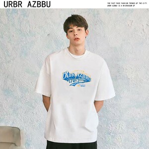 拍4件35.6！URBRAZBBU夏季男女同款纯棉T恤