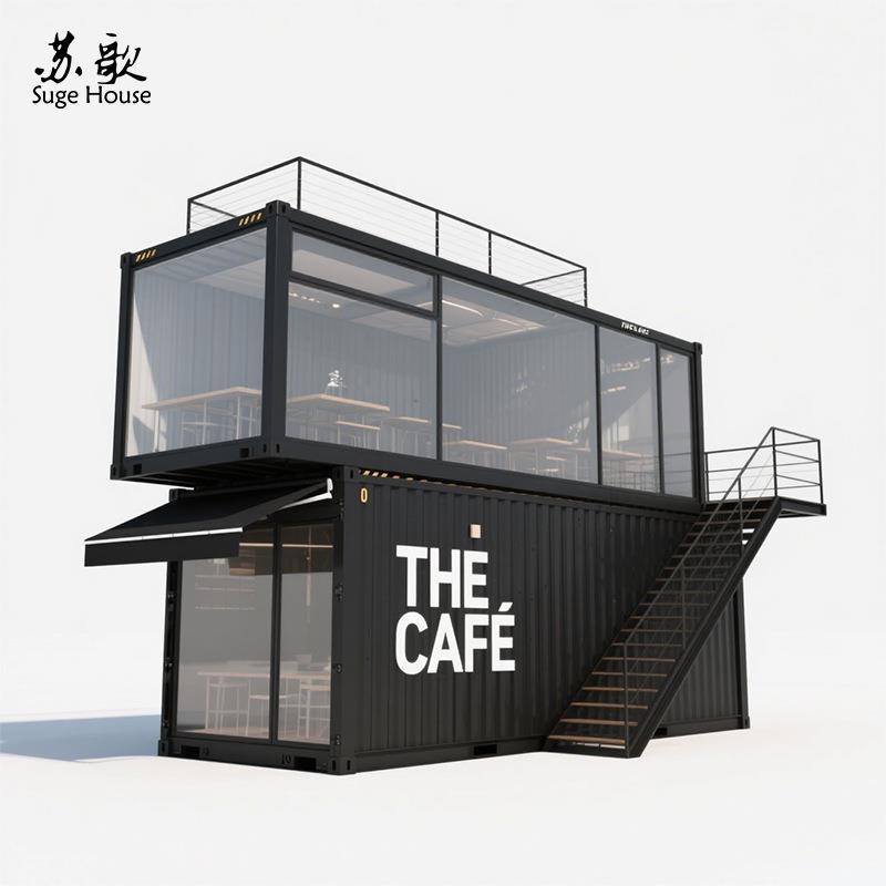 生产厂家直销预制模块化钢结构集装箱活动房改造街头创意咖啡馆