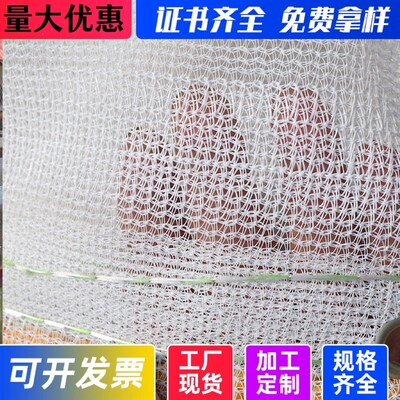 白色安密目网建筑工程工地防护网阻燃国标送检测网尼龙网白网