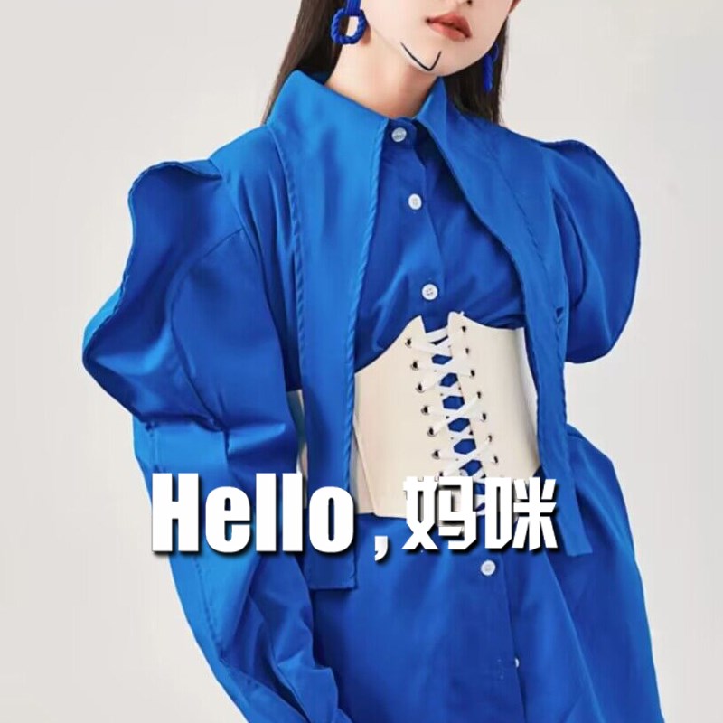新款潮童模特走秀舞台活动演出时尚炫彩艺术照套装潮服儿童摄影