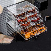 文玩手串收纳盒防尘手錬珠宝首饰品盒佛珠菩提珠子透明多层展示盒