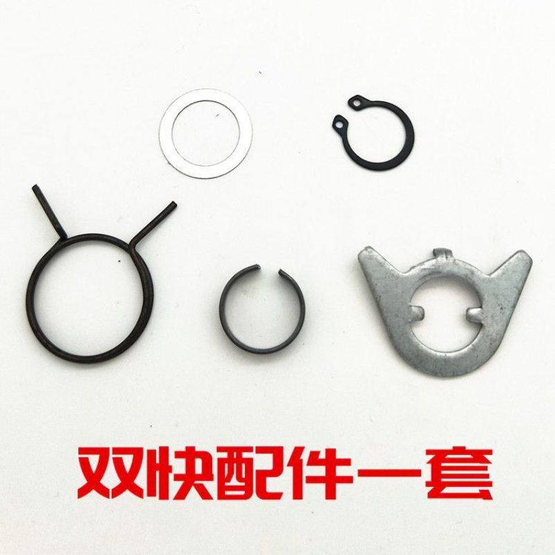 防盗门拉手配件门锁把手配件弹簧卡簧螺丝销子手柄配件方铁
