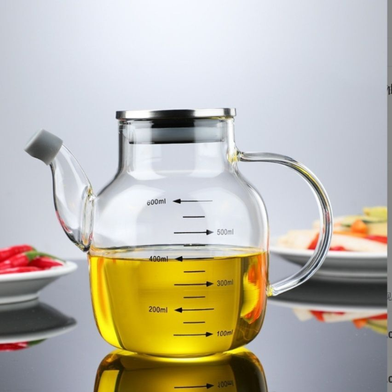 高硼硅玻璃油壶家用油瓶厨房大容量装酱油醋瓶防漏不挂油油罐壶